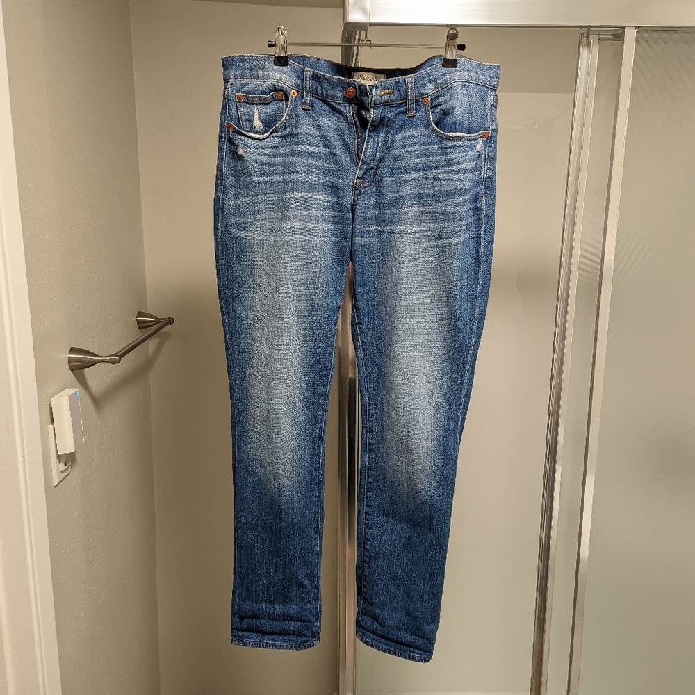 Madewell Mid Rise Slim Boyjean Size 29 Medium Wash